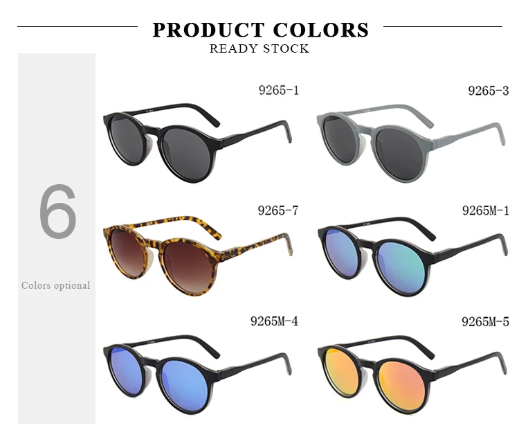 Conchen Hot Selling Dollar General Spring Hinge Brand Names Custom Round Sunglasses Men