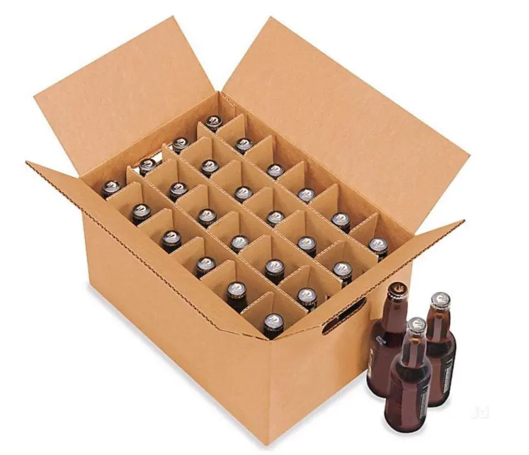 Custom Strong Corrugated Cardboard Wine Box With Dividers Buy Wine