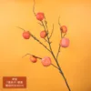 Persimmon branch with 7 fruits - orange-yellow