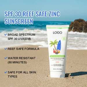 Oem Odm Body Care Outdoor Sun Protection Water-Resistant Vitamin E Reef Safe Sport Mineral Sunscreen with Spf 30