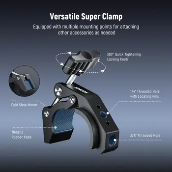NEEWER Adjustable Multi-Functional Camera Crab Clamp Mount for Dslr Cameras detail image