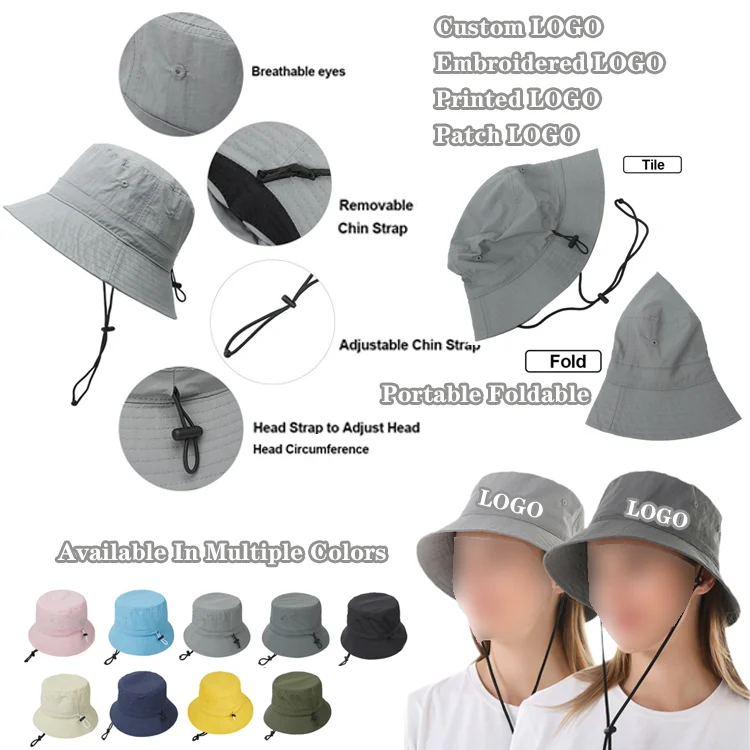 Fashion Adjustable Women's Sun Fisherman Bucket Hat Outdoor Sports Wide Brim Large Sun Cap UV Protection Beach Sun Hats For Men 2 Hd316f21116a14d3b83fa9afcfda749291