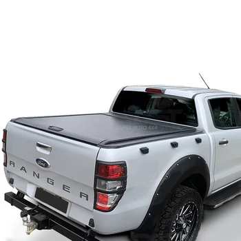 Tonneau Cover Waterproof Outdoor Manual Roller Shutter for Ranger T6 T7 T8 Wildtrack Double Cabs