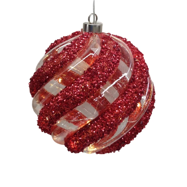 Christmas Glass Balls Painted Ornaments Hanging Decoration Pendant Printed Baubles Supplies Decor For Tree Holiday Easter Wreath