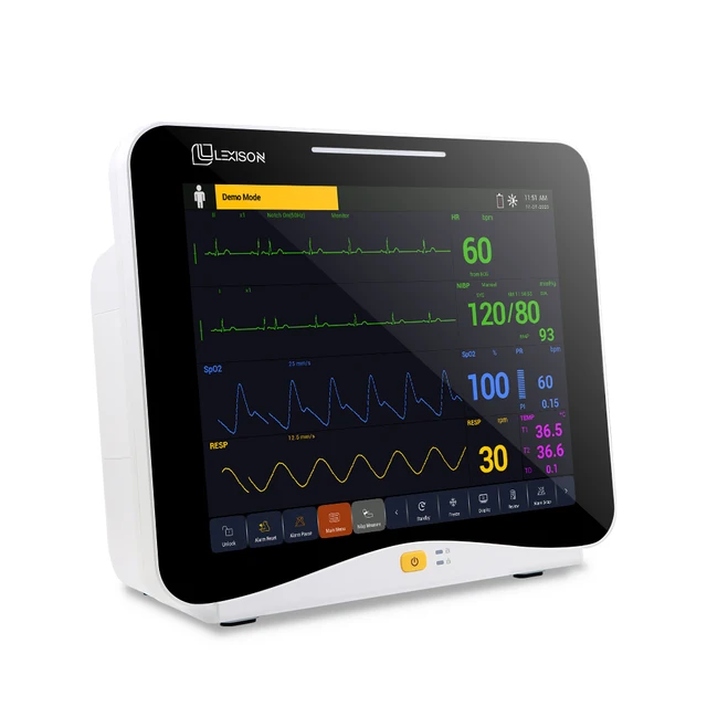 Lexison PPM-H12V High Quality 12.1inch Touch Screen Multi parameter Vital Signs Veterinary use Patient Monitor for animal