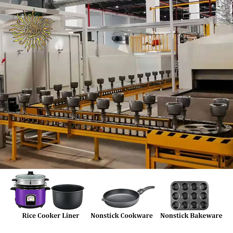 Automatic Spray Paint Ptfe Non Stick Cookware Nonstick Nonstick Pot