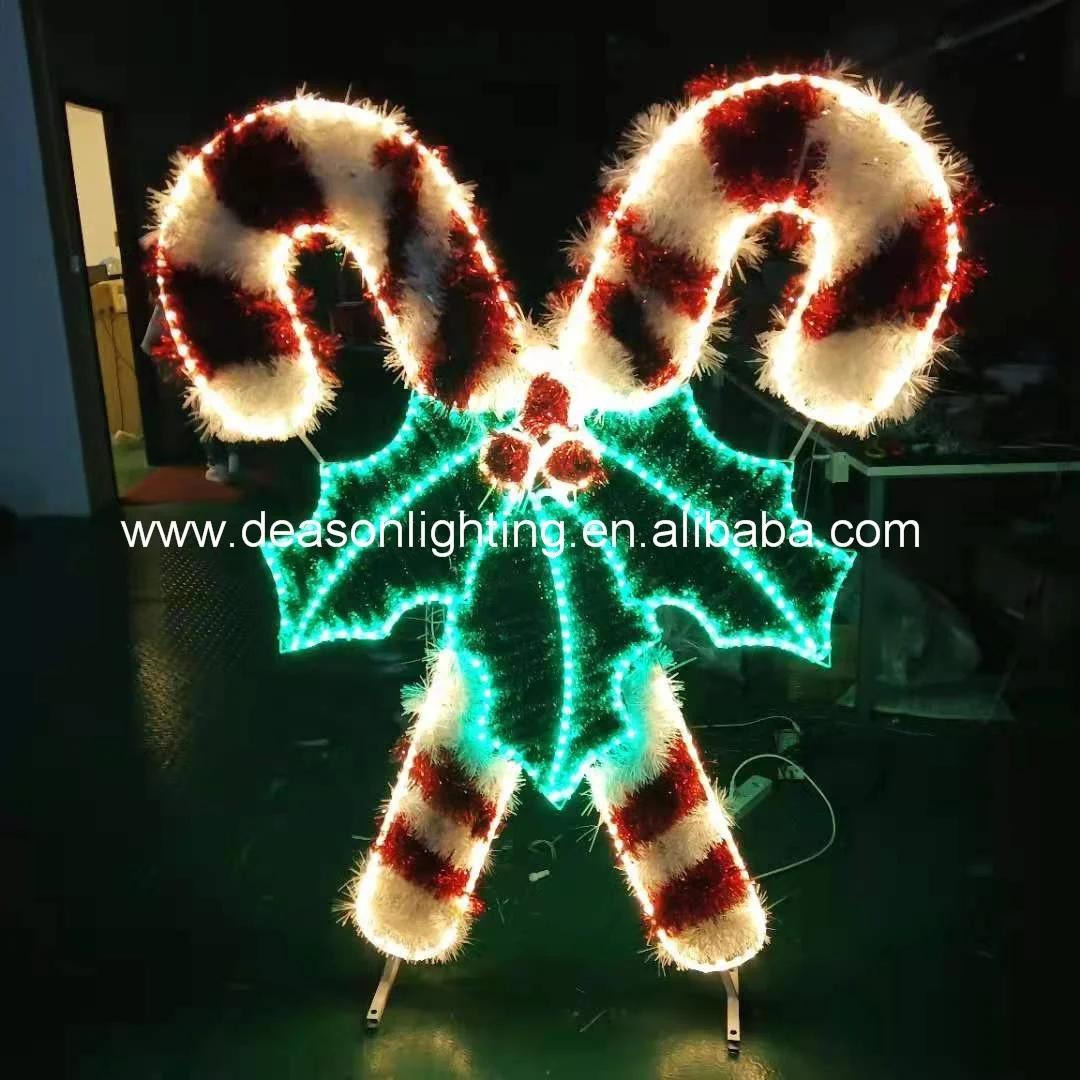 green candy cane christmas lights