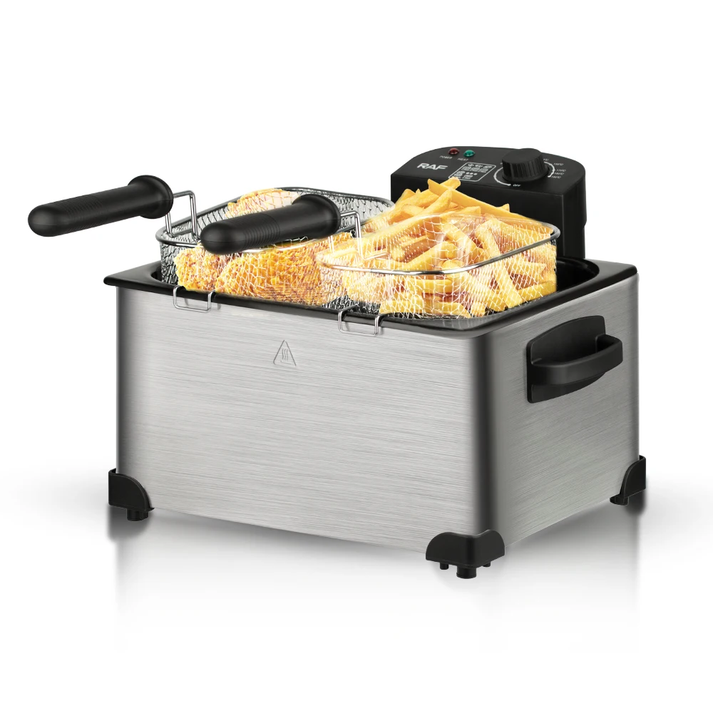 工場直販 電気フライヤー 7.5L 2000W 調整温度制御 鶏肉用