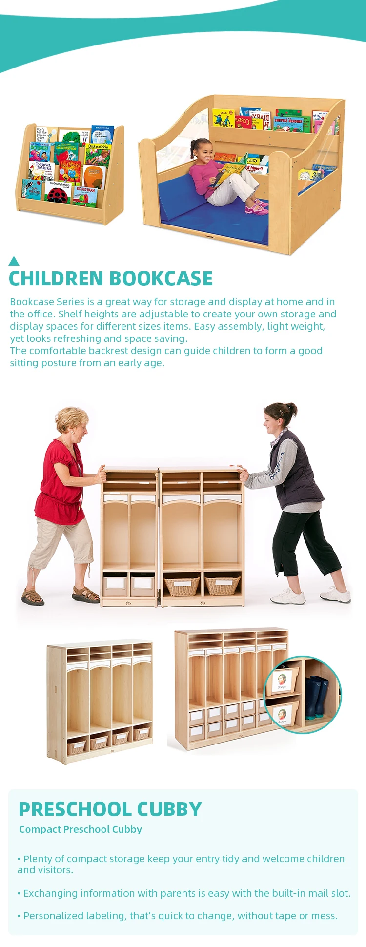 Top Standard Montessori Kids Storage Daycare Preschool