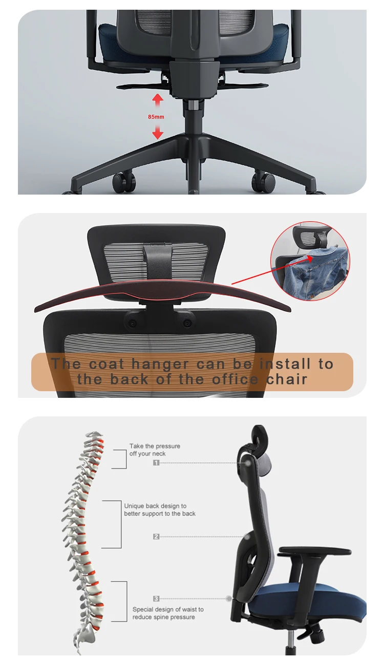 Laining Ln5091 Manufacture Modern Swivel Spare Parts Simple Chairs For