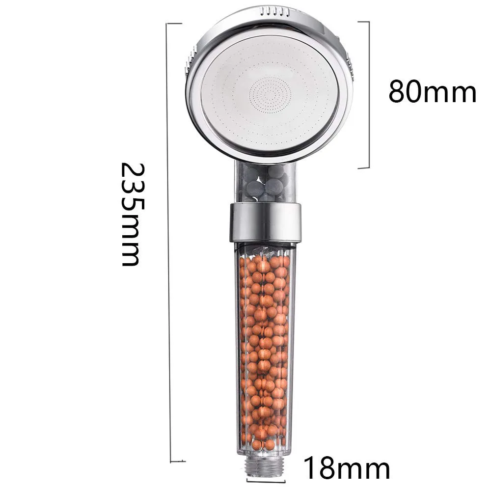 1 Pc Clear Tourmaline Stone Filtered Plastic 3 Function Spraying High  Pressure Bathroom Spa Rain Hand Filter Shower Head| Alibaba.com