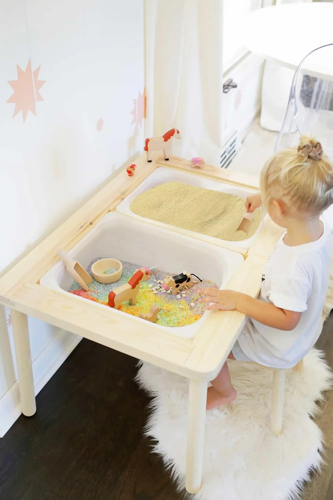 Sensory Table Toddler Sensory Table Suitable For 1-3 People,Comes With ...