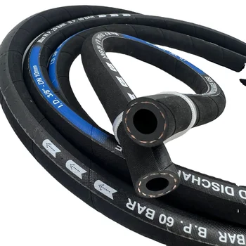 High quality multi cloth covered explosion-proof and wear-resistant flexible rubber industrial sandblasting rubber hose