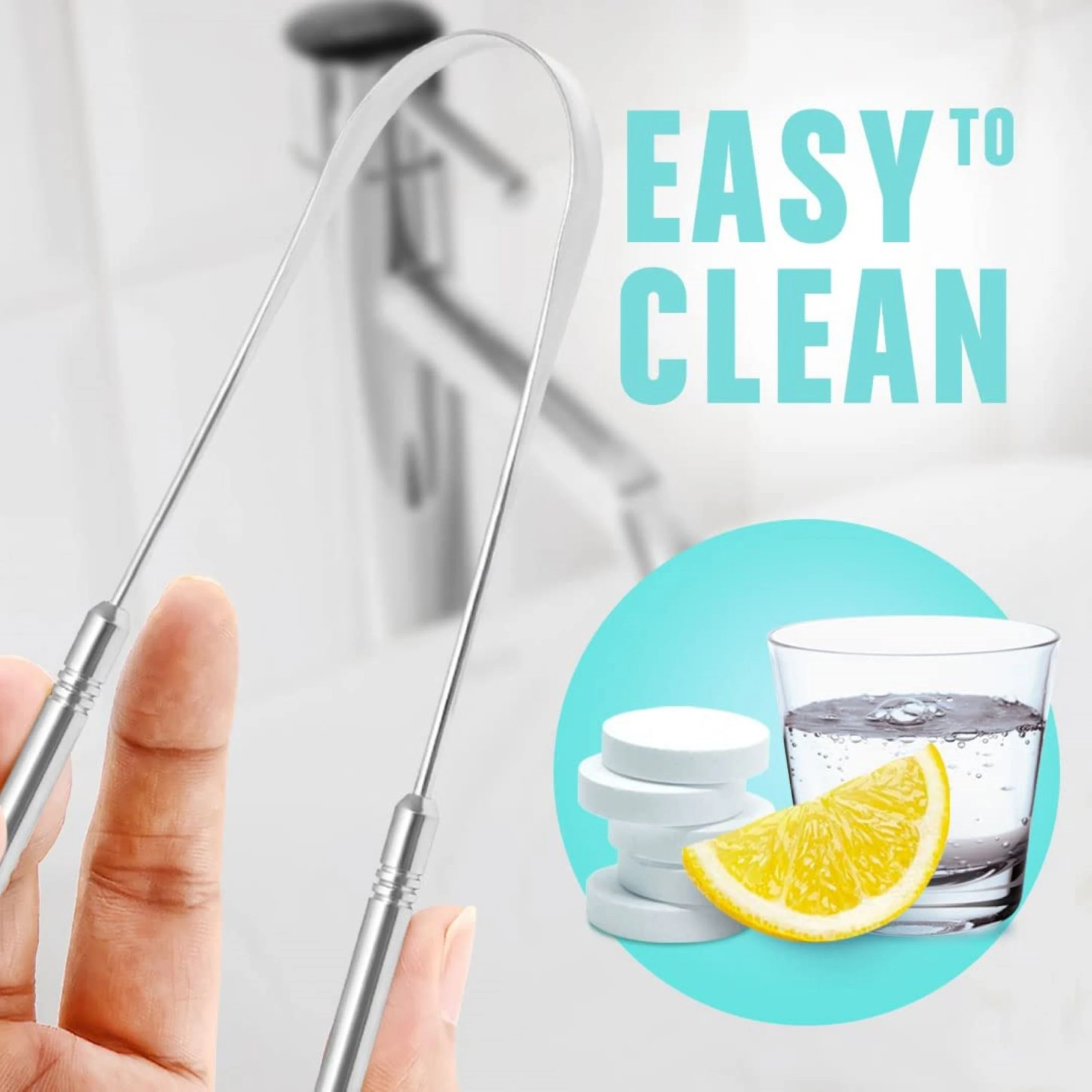 2022 New Arrival Oral Hygiene Tongue Cleaning Stainless Steel Tongue