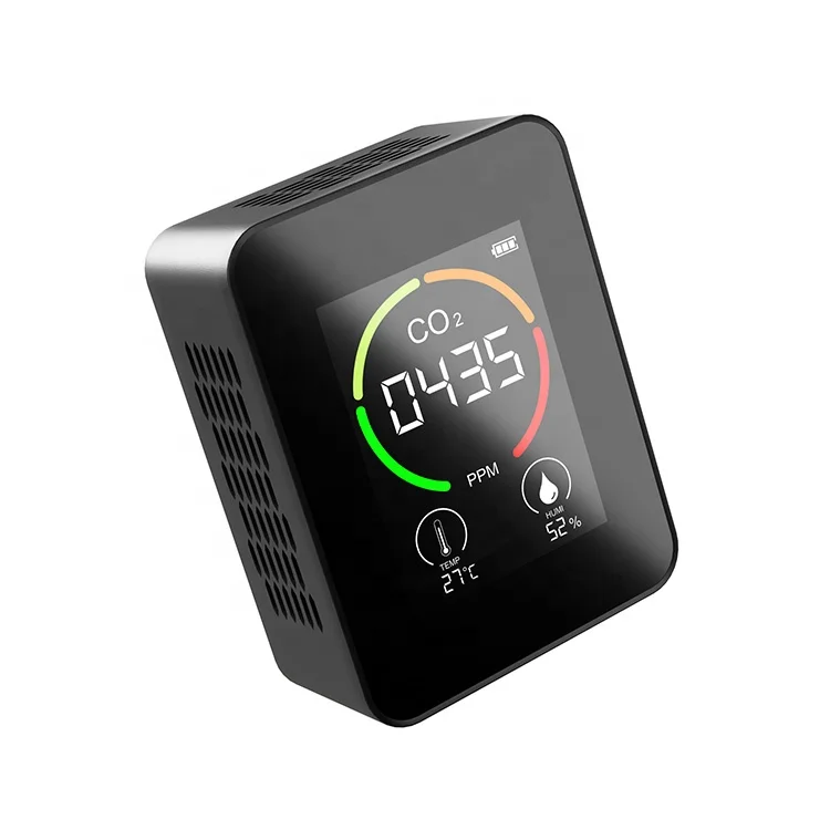 NDIR CO2 Monitor Intelligent Carbon Dioxide gas Detector USB Recharge Brand new Sensor CO2