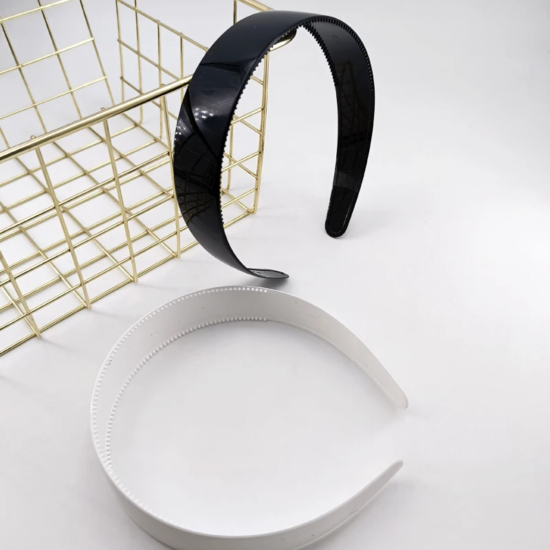 3cm Plastic Headbands With Nonslip Comb Plastic Hair Hoop For Women