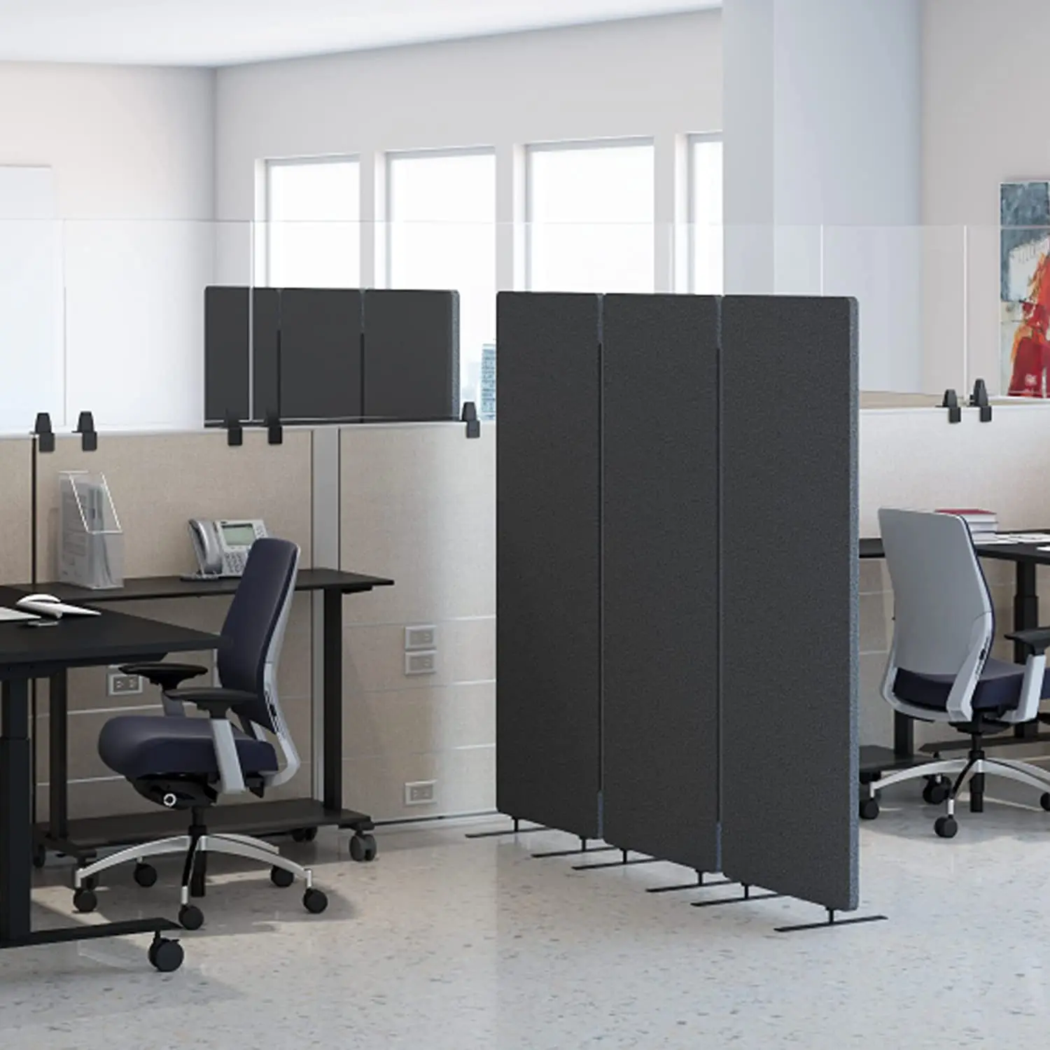 Screen Partition Wall Material Fabric Room Divider Wall Partitions Sliding Panel 100% Polyester Acoustic Felt Panels Matertion