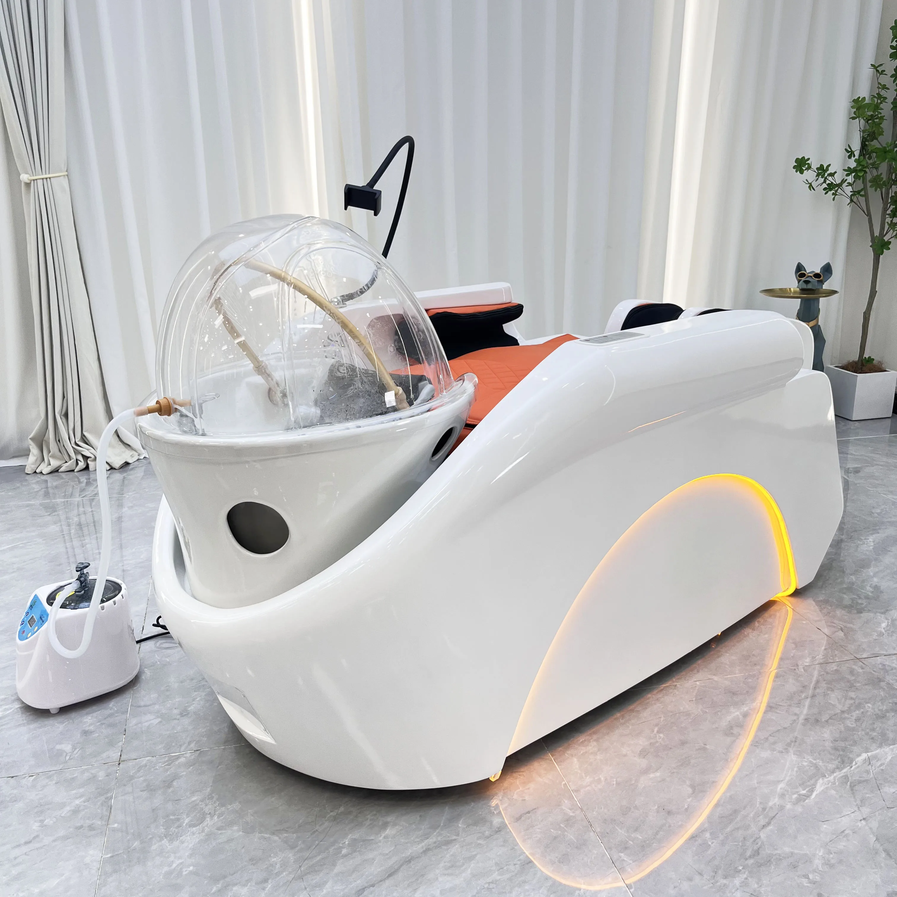 ヘッドスパベッド 日本製ヘッドスパ用エレクトリックマッサージシャンプーベッド