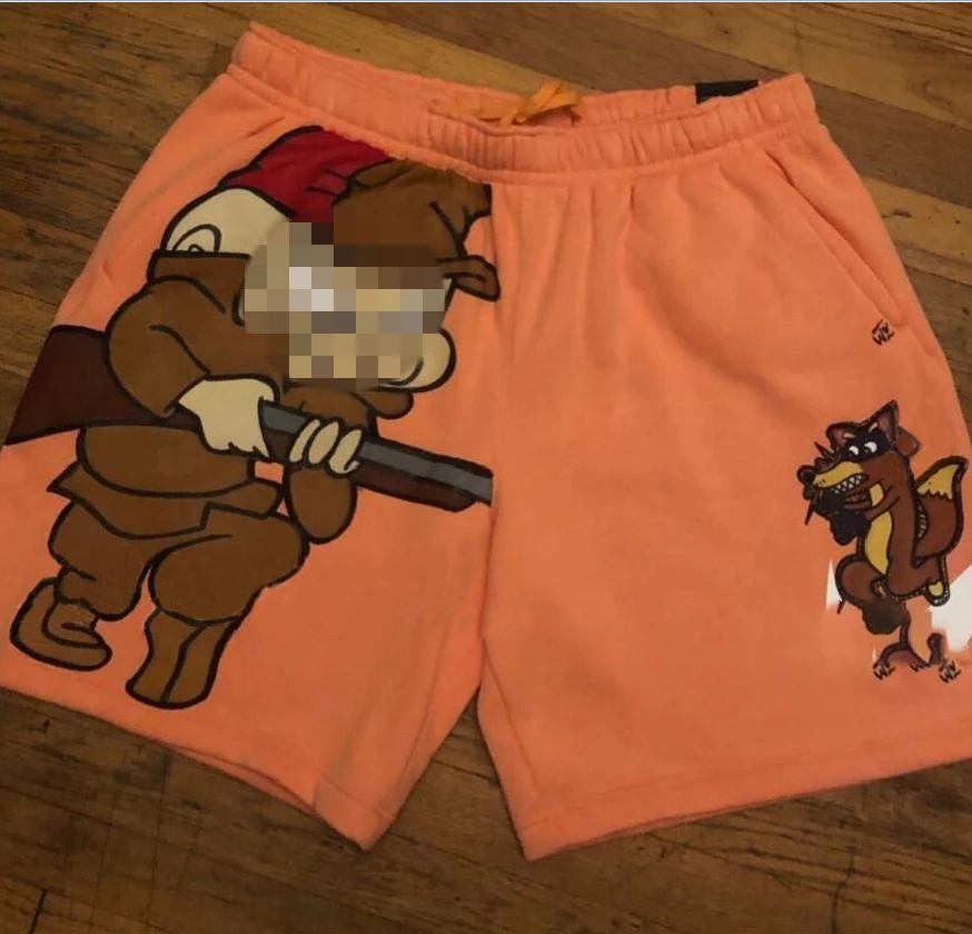 Hot Selling Short Pants Plus Size High Waist Drawstring Men's Shorts Cotton Cartoon Print Jogger Men Sweat Short gallery 6