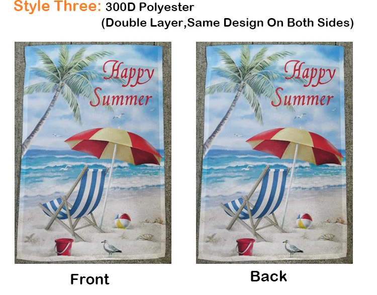 Polyester Custom Sublimation Seasonal Spring Holiday Garden