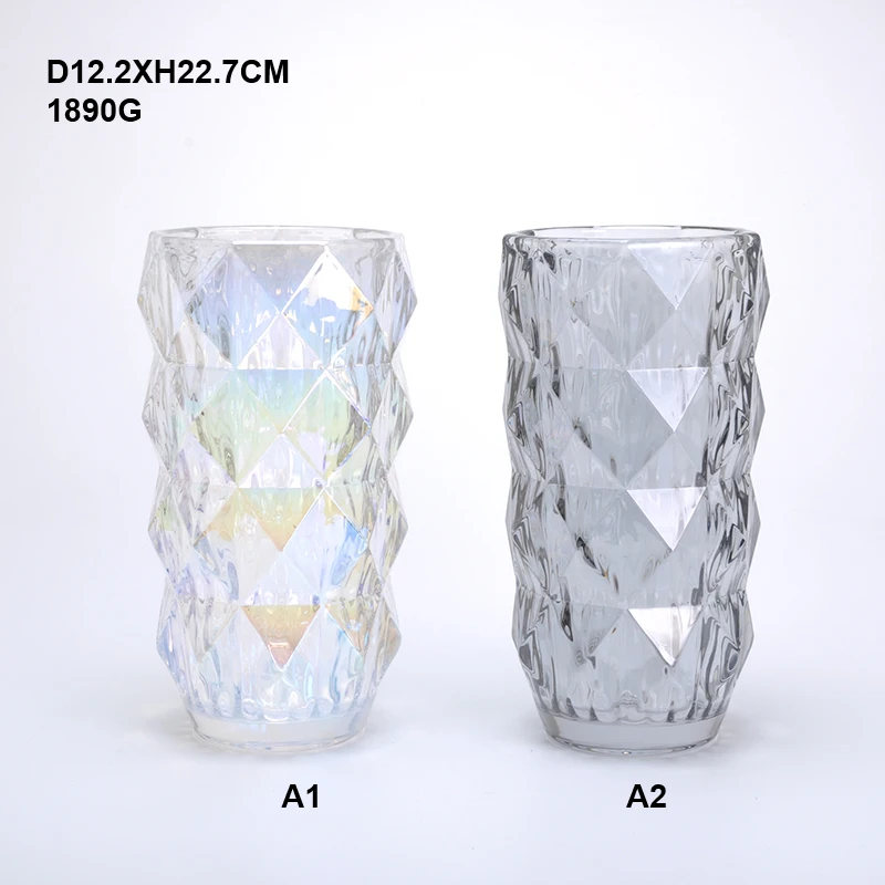 Bud Vases Glass Set, Clear Small Serene Spaces Living Vase Set of 6 for Centerpieces Home Decor glass vases cylinder clear