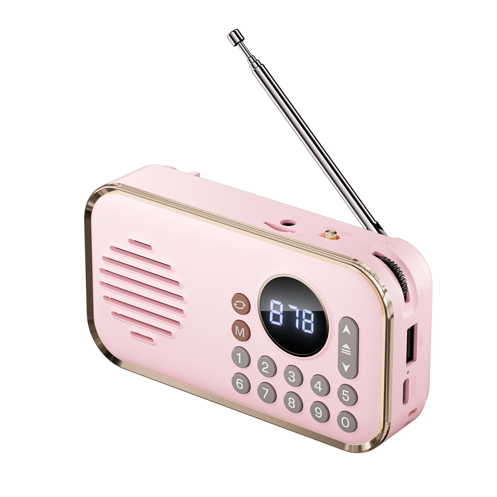 P35 Mini Radio Receiver Bluetooth Wireless Speakers Digital FM Radio for PC Phone Bluetooth Speaker Radio