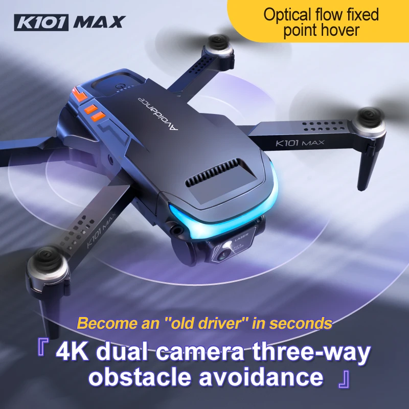 ミニドローン ホットK101MAX障害物回避ミニドローンおもちゃ4kHD