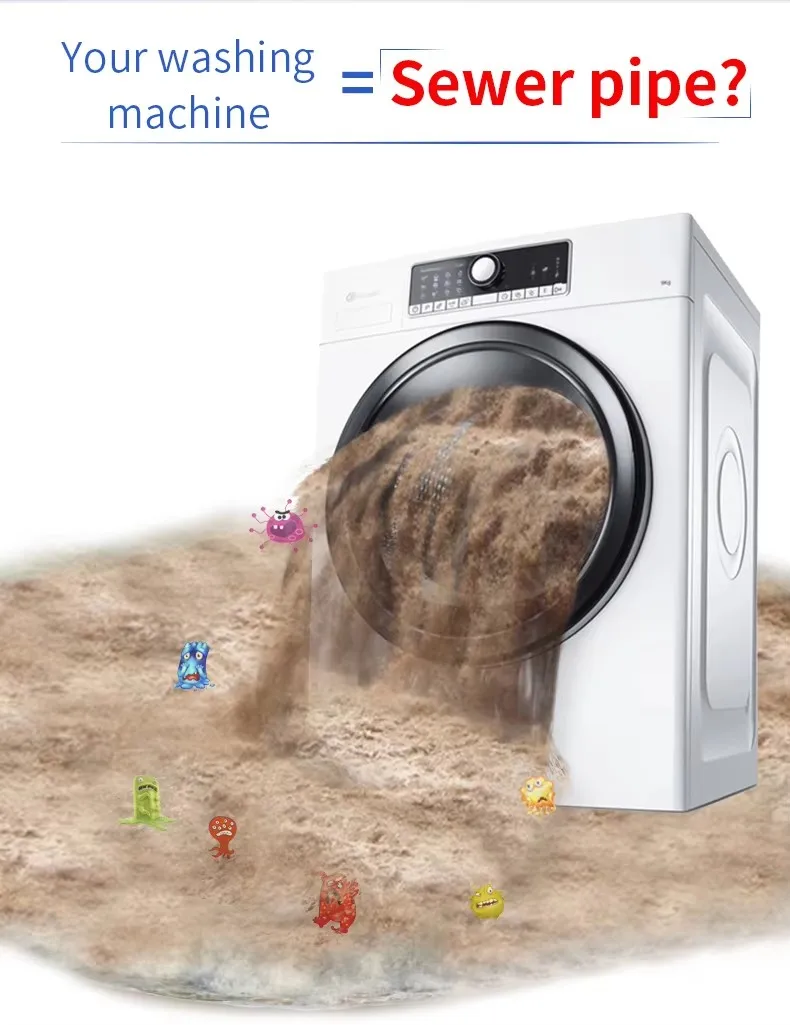 6 Tablets Cleans Front Load and Top Load Washers, Including HE Washing Machine Cleaning, Automatic Washing Machine Cleaner(pic1)