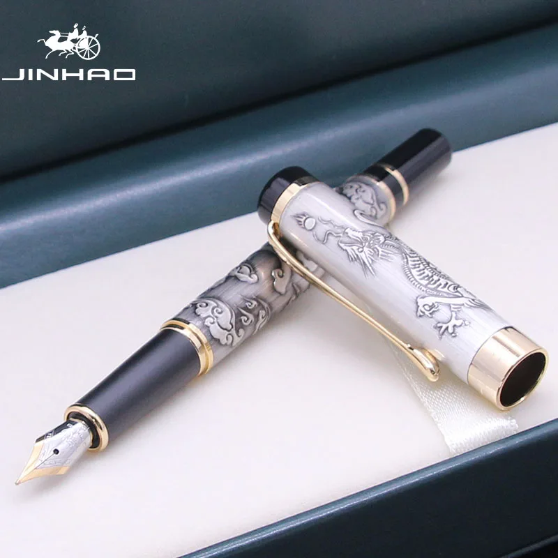 Jinhao 5000 Vintage Luxurious Metal Fountain Pen Calligraphy