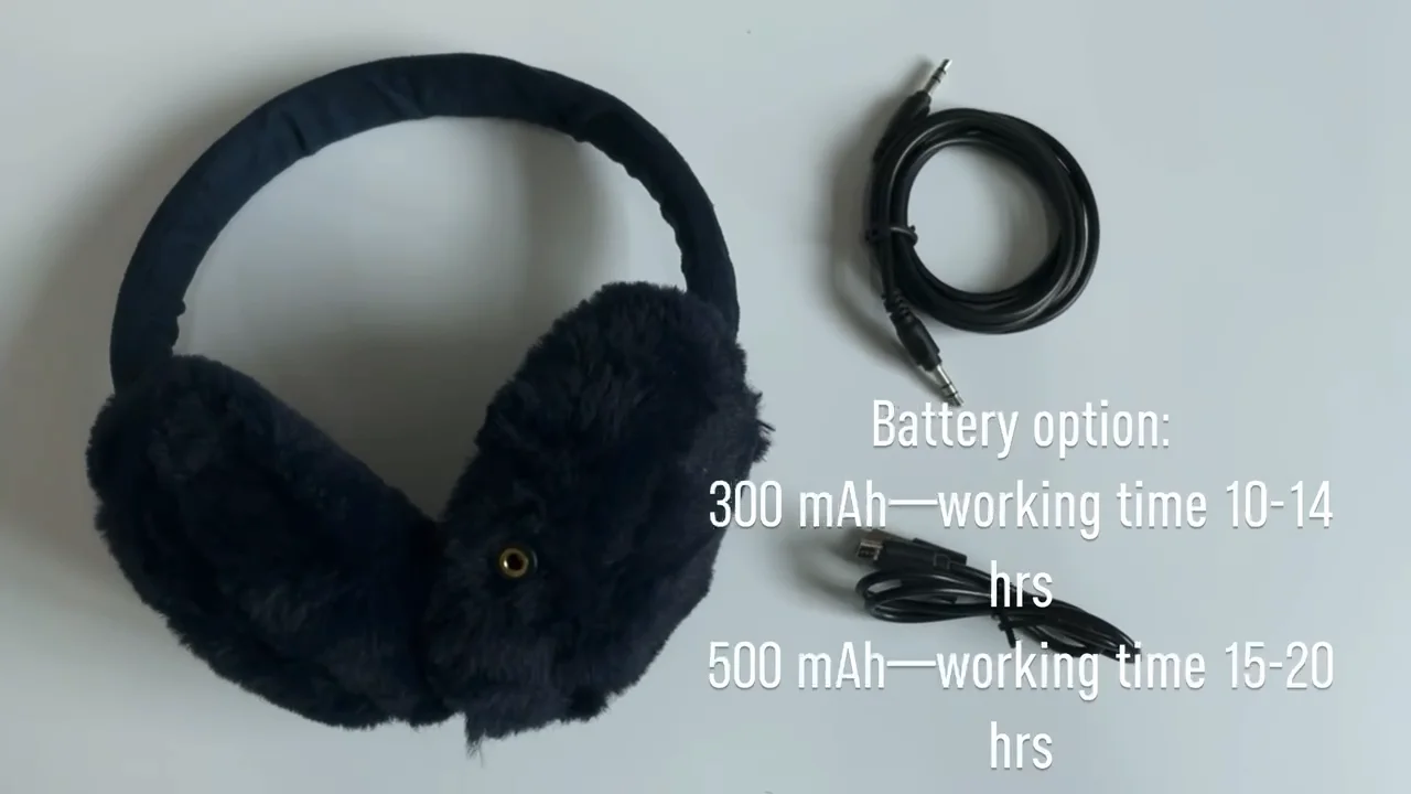 Warm Earmuff Wireless Plush Headphone Fluffy Winter Wireless Headphones