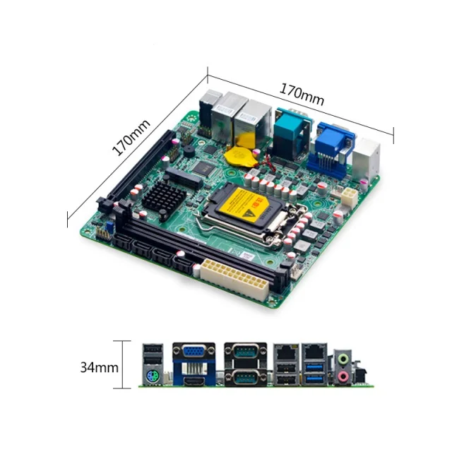 Intel LGA1151 core I3 I5 I7 процессор графика все в одном ПК itx встроенный компьютер промышленного управления материнская плата