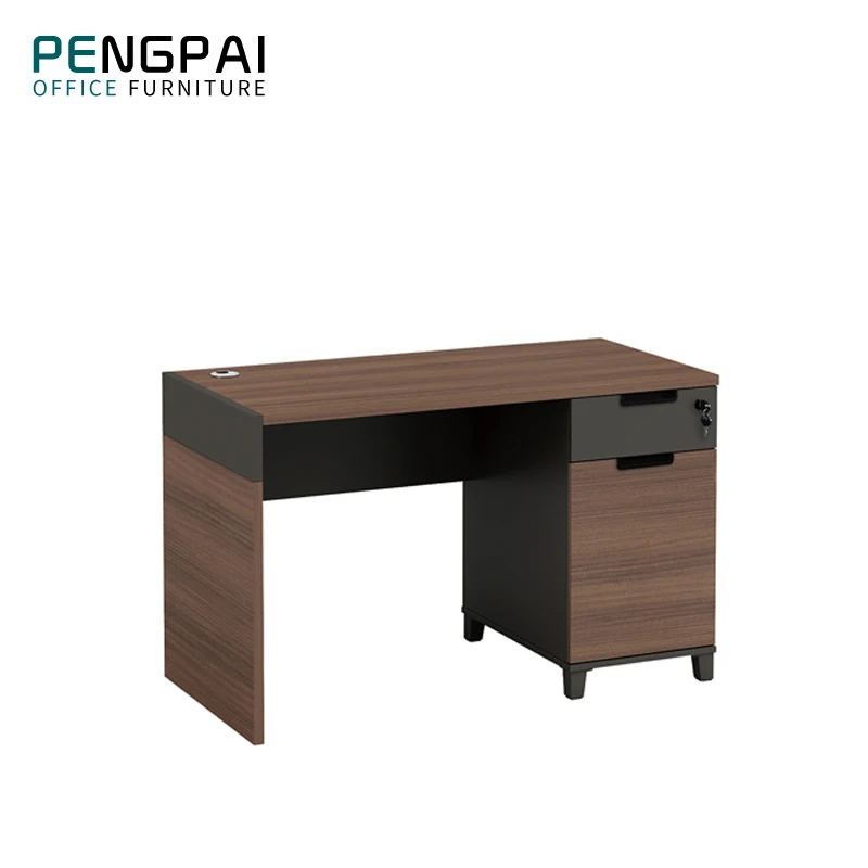 PENGPAI China Comfortable Wooden Computer Table Standard Sizes Office Furniture