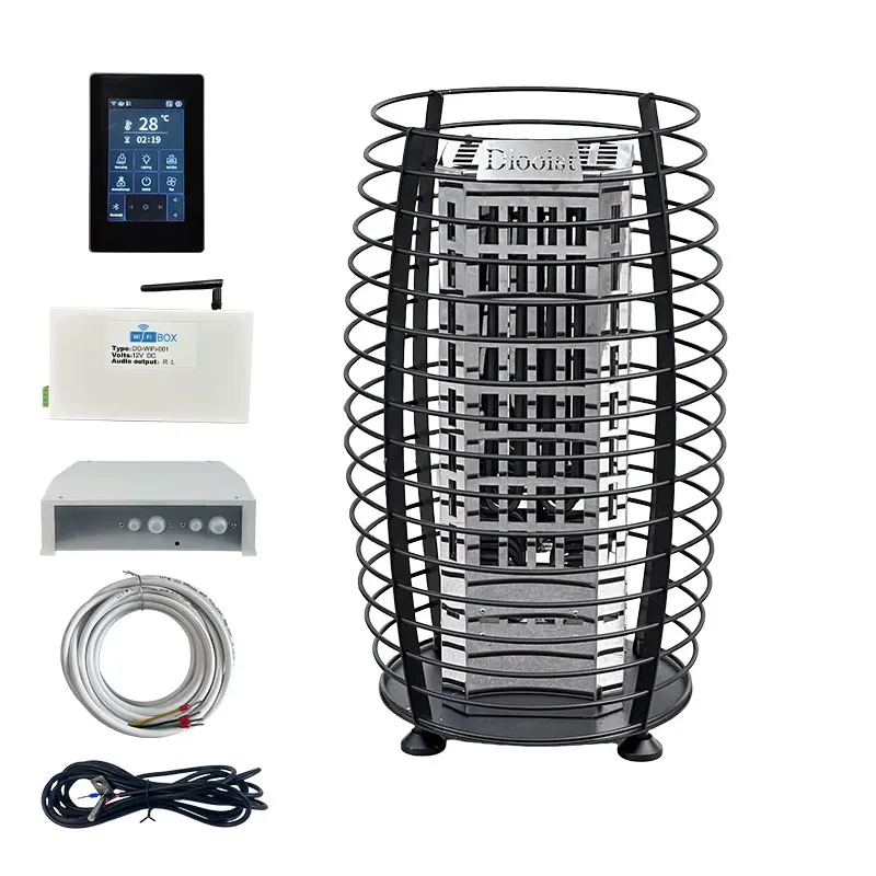 Smart New Design 2.4G WiFi Finnish Traditional 9-15kw Dry Steam Electric Sauna Stove for Both Resident and Commercial Sauna Use