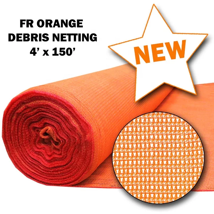Orange Construction Site Safety Debris Netting Scaffold protection Safety Net