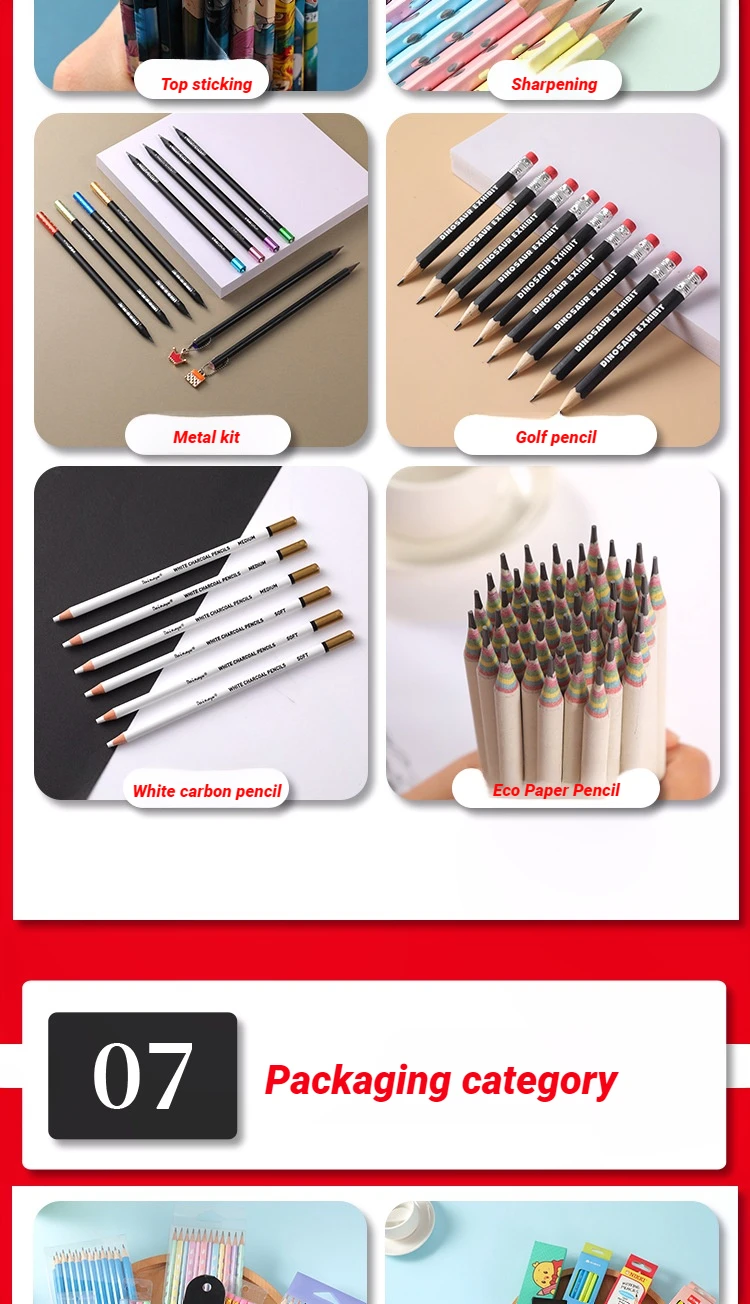 Promotion business office gift custom logo printed custom hb pencils with eraser green pencils pencil pink