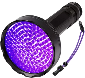 18W 395nm UV Black Light Torch Pet Urine Scorpion Detectors 100 UV LED Flashlight