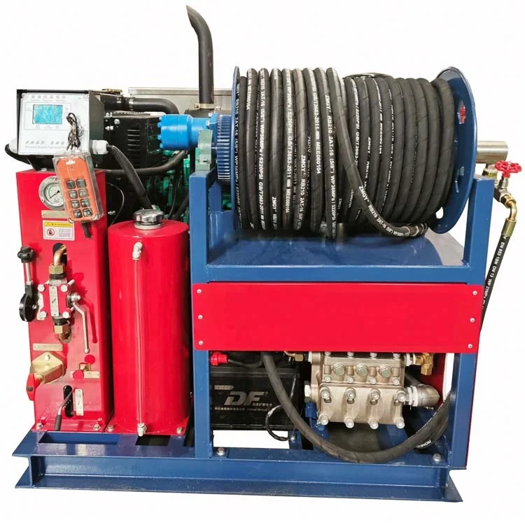 Rust and Scale Removal Oil Pipe Interior Cleaning High Pressure Pump Drill Pipe Cleaning Machine