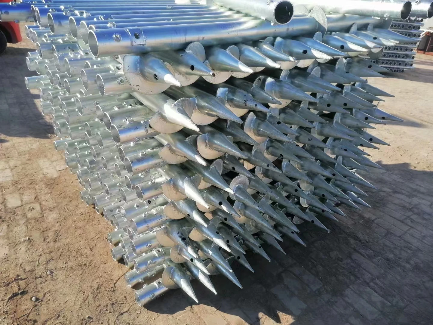 Spiral Ground Anchors Metal Earth Screw Ground Pole Anchor Spikes