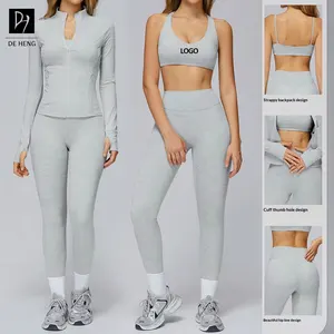 New Design Workout Clothing Custom Sports Bra and Leggings Set High Waisted Plus Size Gym Fitness Sportswear Women Yoga Sets