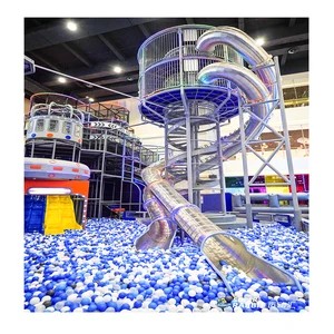 Children Soft Play Ball Pool Set Commercial Amusement Indoor Playground Pit Ball Pool with Slide