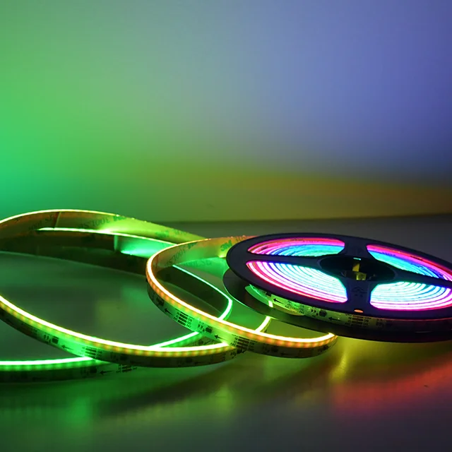 Newest Dam LED Addressable RGB/RGBW/CCT COB LED Light Strip 672leds/m COB Side Emitting Smart Lights Strip Light Flexible