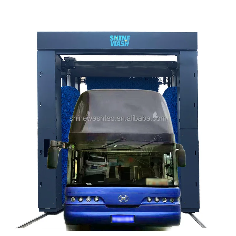 Shinewash R5 Fully Automatic Wash Machine for Bus Truck Train Gantry Rollover & Tunnel Type Two Options Fast Speed 3 Mins a Car