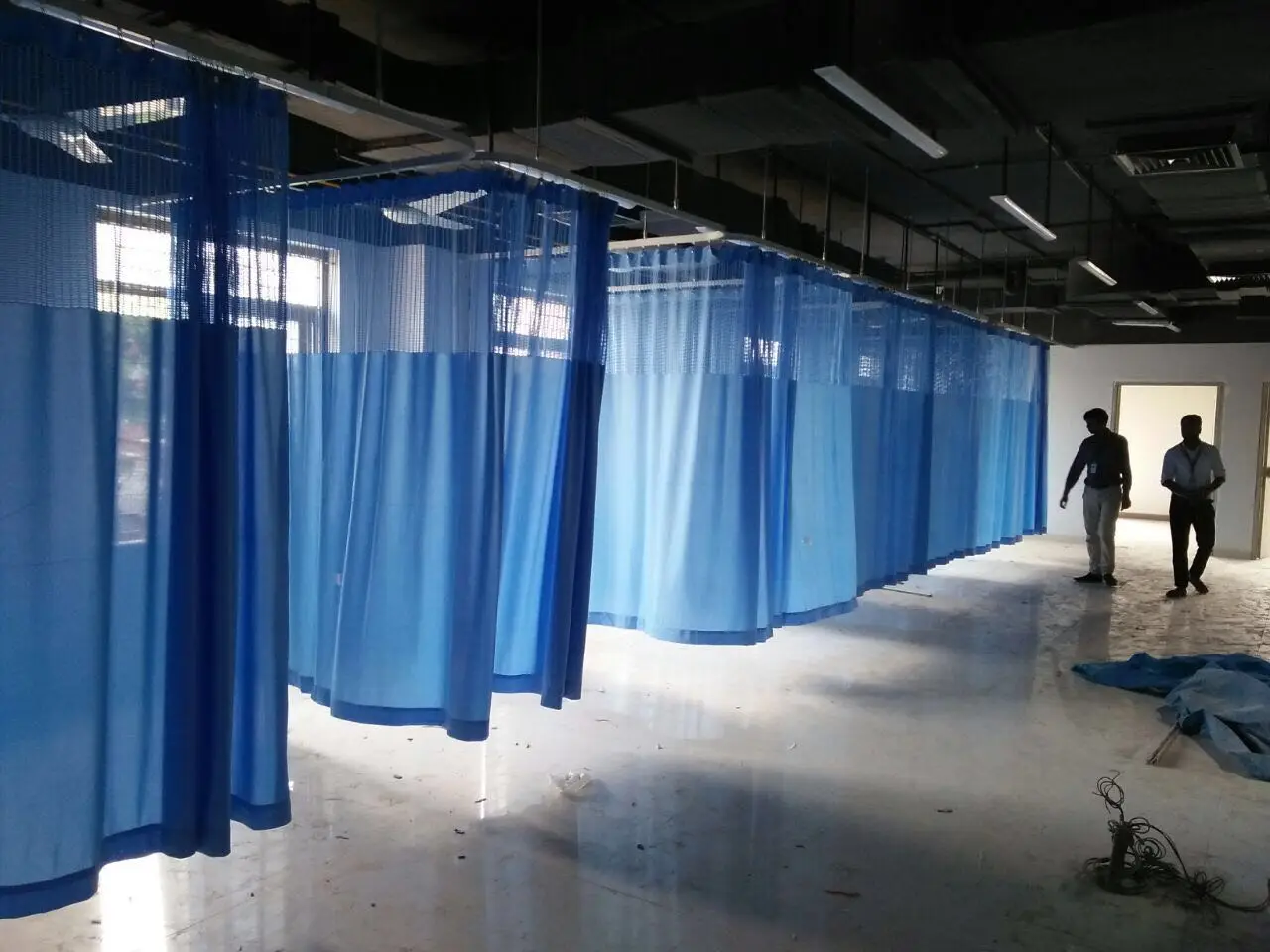 High Quality Hospital Ceiling Curved Horizontal Curtain Rail Track Medical Curtain Track