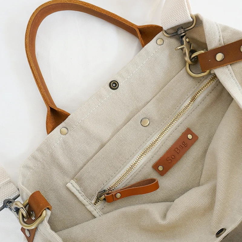 Trendy Canvas Tote & Shoulder Bag for Women
