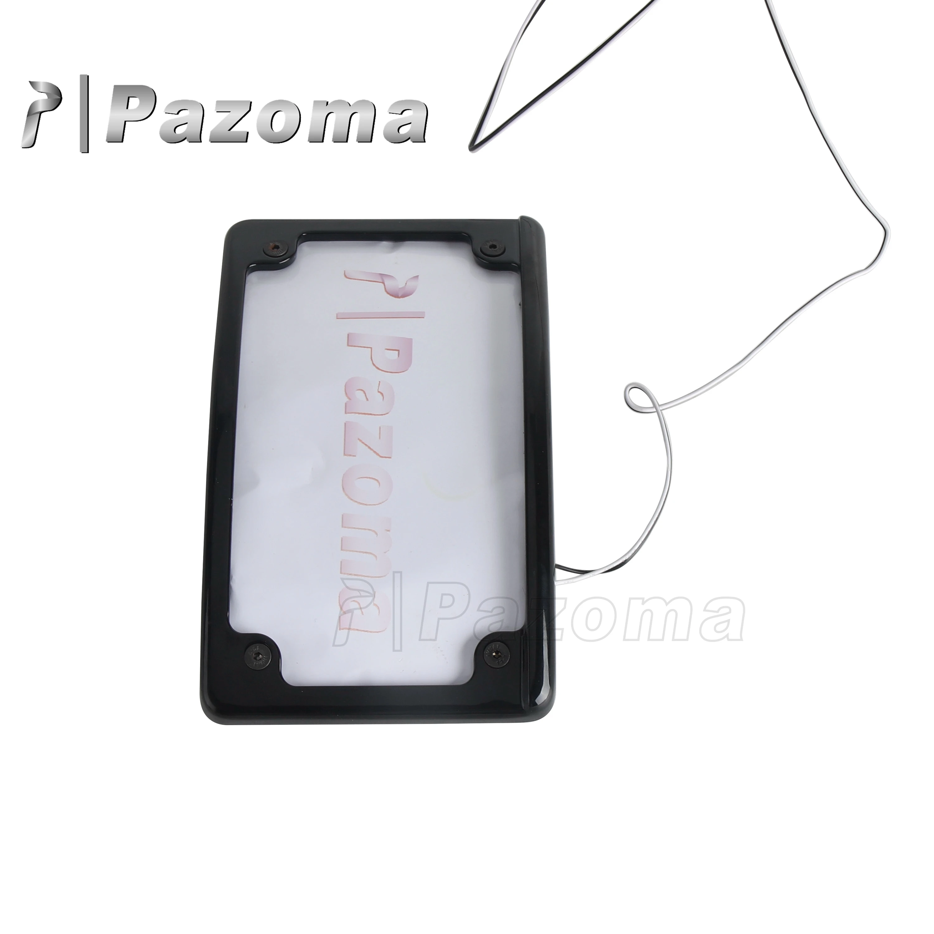 Curved License Plate Mount Relocation Bracket with LED Frame for Harley FXLRST FXLRS FLHRC FLHCS FLHCS FLSTFSE FXDC FXDX XL