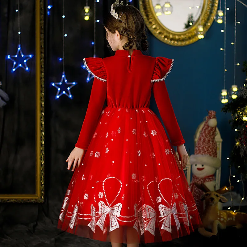 white christmas dresses Red Sequin Candy Cane Dress main image 1
