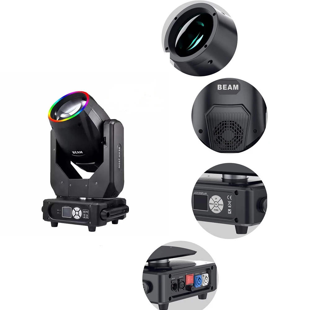 295W Beam Moving Head Light With DMX Control - Ideal For DJ, Disco