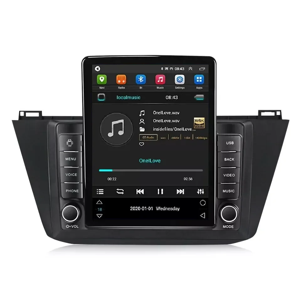 Tesla Android 13 8+128G Car Stereo Player for VW Tiguan 2016 2017 2018 Car Dvd Player DSP RDS AM FM GPS BT Radio Android