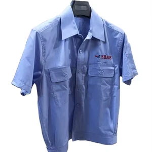 Durable Lint Free Zipper Polyester Cotton TC Fabric Waterproof Work Coverall ESD Antistatic Coat