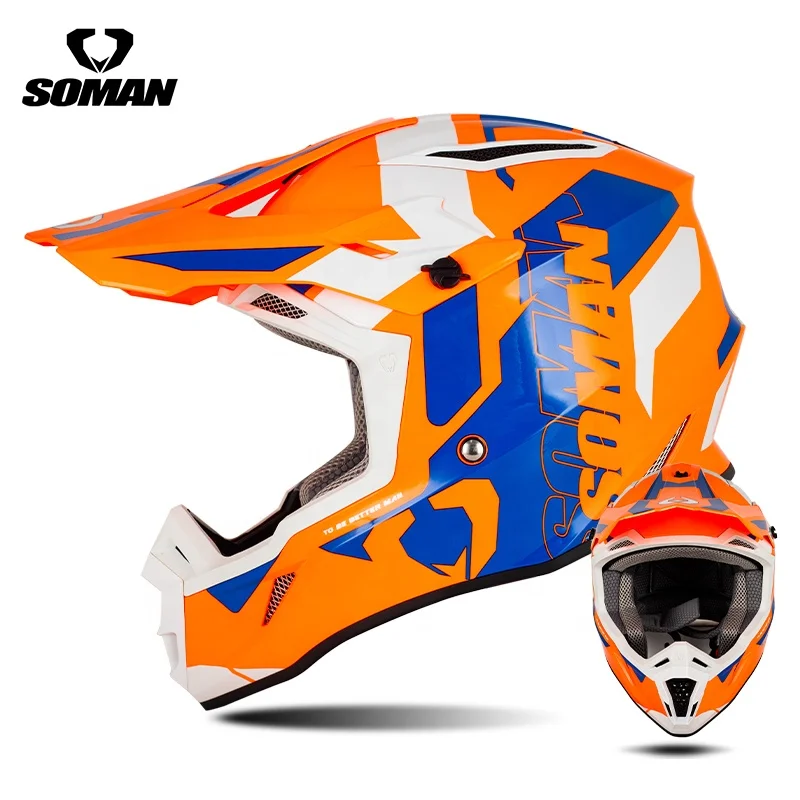 SOMAN M11 DOT Approved Motorcycle Helmet - ABS Off-Road Design for